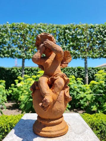 sculptuur, Cast iron Angel - 33 cm - IJzer