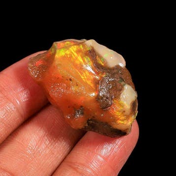 Kristalopaal ruwe steen 64 karaat, Ethiopisch opaal rauw Ruw, Verzamelen