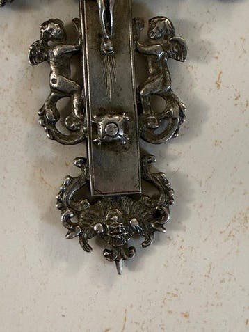 Antiek Kruis - Zilver - 1700-1750 - Zilveren