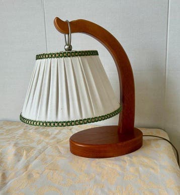 Lampe de table - cérisier - Lampe abat-jour en tissu