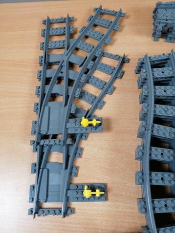 Lego - geen serie - Trein rails - 124 stuks - 2000-2010
