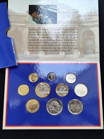Frankrijk. Mint Set (BU) 1995 (10 monnaies)