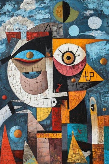 Felix van Horst - Echoing Eyes (XXL), Antiek en Kunst