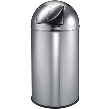 Afvalbak | RVS | 40L | Duwdeksel | Ø350x740(h)mm EKO, Verzenden, Nieuw in verpakking