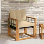 vidaXL Buitensofa Massief Acacia Hout Naturel, Verzenden, Nieuw