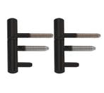 AXA inboorpaumelle voor houten kozijnen staal zwart gelakt, Nieuw