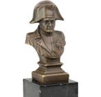 Beeld, Napoleon buste - 20 cm - Brons, Marmer, Antiquités & Art