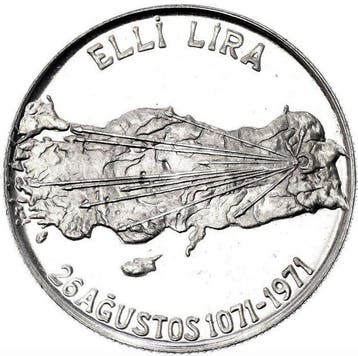 Turkije. 50 Lira 1971 - MS66