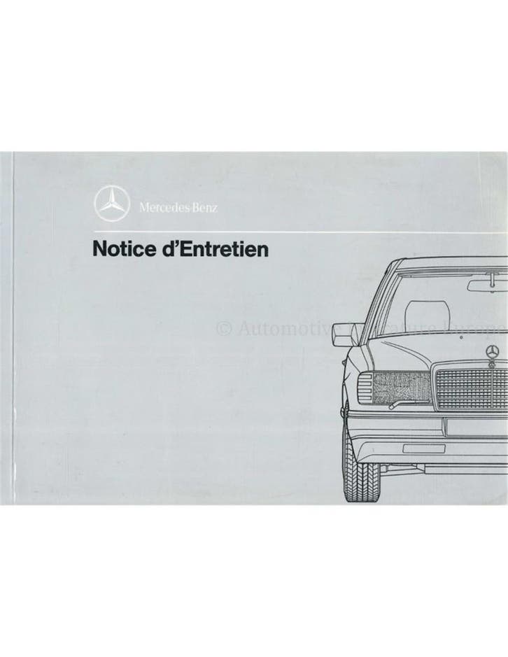 1991 MERCEDES BENZ E KLASSE INSTRUCTIEBOEKJE FRANS, Autos : Divers, Modes d'emploi & Notices d'utilisation