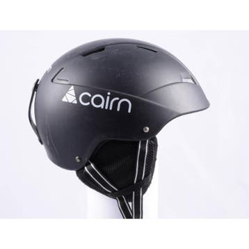 57 58 skihelm/snowboardhelm CAIRN LOC-ACTIVE, Matte black/wh, Verzenden