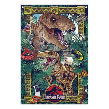 Jurassic Park Wall Banner 125 x 85 cm, Verzamelen, Ophalen of Verzenden, Nieuw