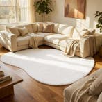 Organisch vloerkleed Faux Fur - beige - 200 x 300 cm, Verzenden, Nieuw