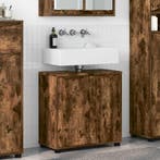 vidaXL Badkamer wastafelkast Rook Eiken 60 x 30 x 60 cm, Huis en Inrichting, Verzenden, Nieuw