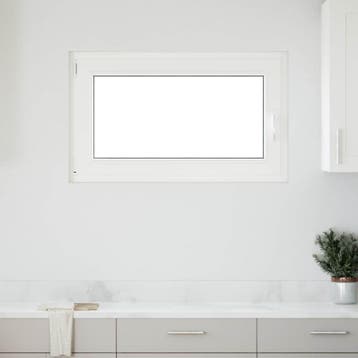 vidaXL Kelderraam RISOR 100 x 60 cm PVC en Glas Wit, Verzenden, Nieuw