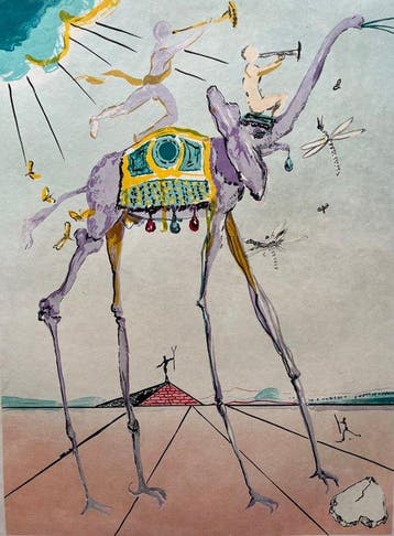 Salvador Dali (1904-1989) - Celestial Elephant, Antiquités & Art