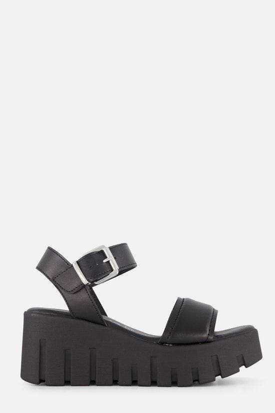 Tamaris Sandalen Met Hak zwart Leer - Maat 38 (Schoenen), Kleding | Dames, Schoenen, Nieuw, Verzenden