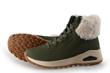 Skechers Veterboots in maat 38 Groen, Skechers, Verzenden, Overige typen, Zo goed als nieuw