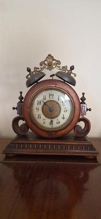 Tafel/bureauklokken - Hout, Messing - 1900-1910 - Junghans