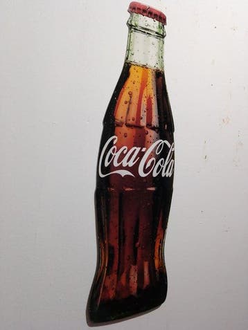 Coca-Cola - coca cola - Enseigne publicitaire - Fer, Antiquités & Art