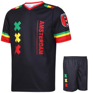Kingdo Amsterdam Voetbaltenue Eigen Naam - Bob Marley - Kind, Verzenden, Nieuw, Bal