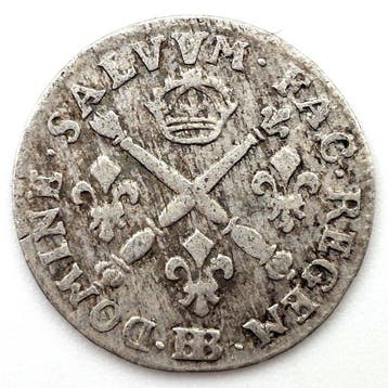 France. Louis XIV (1643-1715). 5 Sols 1704-BB, Strasbourg