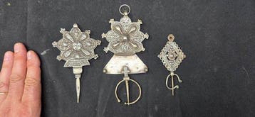 3 fibules berbères des Zaïanes, Aït Shokmane, Aït Yahya et