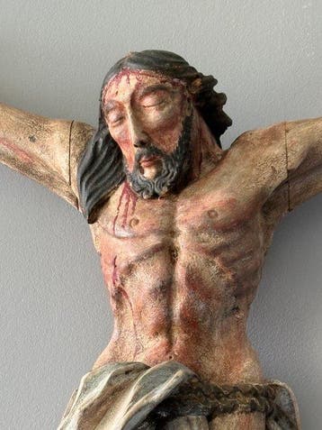 sculptuur, Christus 19e eeuw - Spaans-koloniaal - 67 cm -