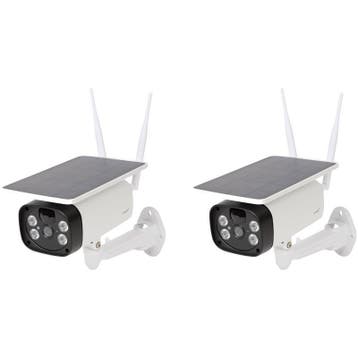 Caméra de surveillance solaire Omajin - lot de 2 -, Verzenden, Neuf