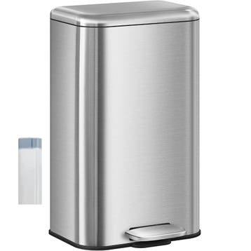 Hzuaneri Vuilnisemmer voor keuken, 30 liter afvalemmer met p, Verzenden