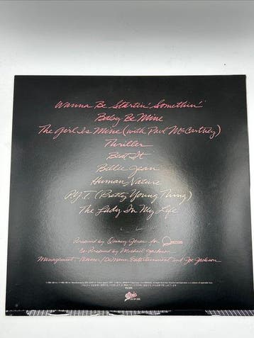 Michael Jackson - Thriller - Disque vinyle - Pressage