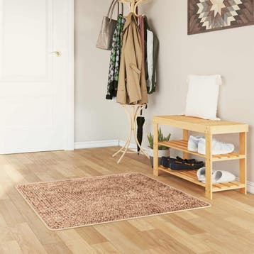 vidaXL Tapijt Runner MARSA Geel 100 x 100 cm Polyester en, Verzenden, Nieuw