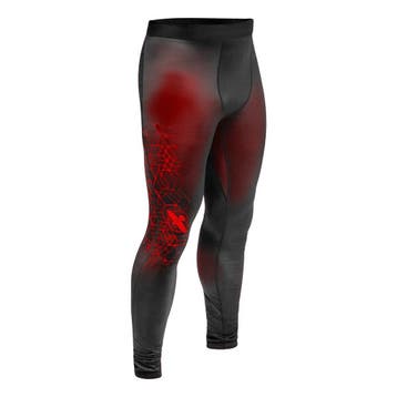 Hayabusa Geo Jiu Jitsu Spats Zwart Rood BJJ Shop Nederland, Verzenden, Hayabusa, Vechtsport, Rood