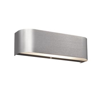 Trio ADRIANO wandlamp | LED | geborsteld aluminium met wit |, Verzenden