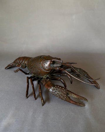 Zarigani - Sculpture Bronze - Japon