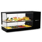 Tapasvitrine | LOGIC | Zwart | 4x 1/3 GN | +2°C/+6°C |, Zakelijke goederen, Verzenden, Nieuw in verpakking