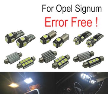 Kit 12 Ampoules Led Intérieur Pour Opel Signum 03-08, Verzenden