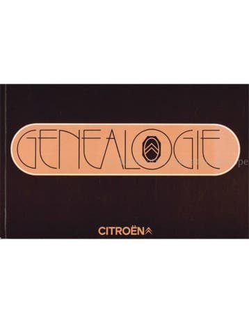 CITROËN GENEALOGIE, Boeken, Nieuw