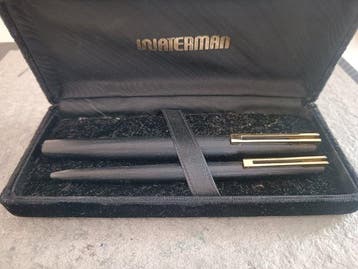 Waterman - Pluma y Bolígrafo Waterman Man 21 negra. Años 80, Nieuw