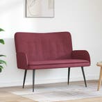 vidaXL 2-Zits Sofa Wijnrood 115 x 61 x 87 cm Stof, Huis en Inrichting, Verzenden, Nieuw
