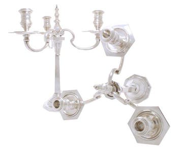 Harrods + A Taite & Sons Ltd - Candélabre - Argent 925 -
