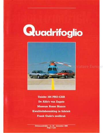 1988 ALFA ROMEON QUADRIFOGLIO MAGAZINE 24 NEDERLANDS