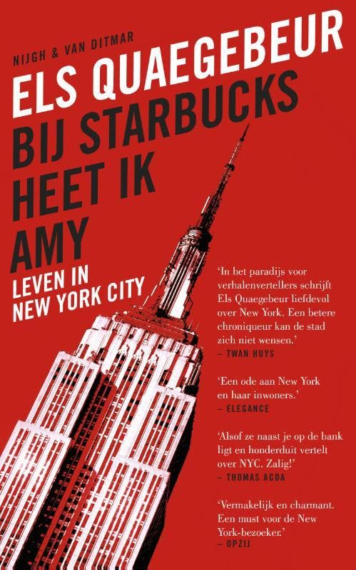 Bij Starbucks heet ik Amy 9789038898667 Els Quaegebeur, Boeken, Literatuur, Zo goed als nieuw, Verzenden