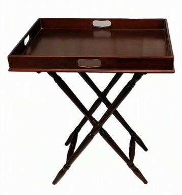 Oud Butlertray met gedraaide standaard - Presenteerblad -, Antiek en Kunst