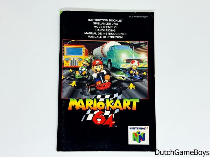 Nintendo 64 / N64 - Mario Kart 64 - NEU6 - Manual, Games en Spelcomputers, Games | Nintendo 64, Gebruikt, Verzenden