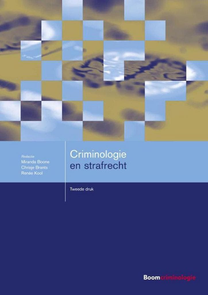 Criminologie en strafrecht / Boom studieboeken criminologie, Boeken, Politiek en Maatschappij, Gelezen, Verzenden
