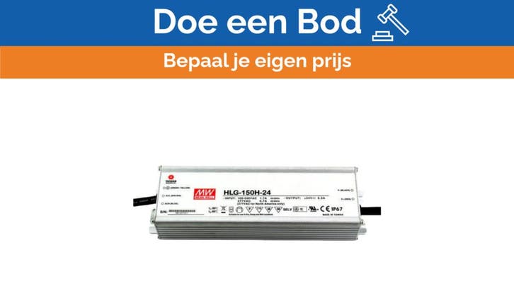 Bieden: Mean Well HLG-150H-24 waterproof LED driver, Watersport en Boten, Bootonderdelen, Ophalen of Verzenden