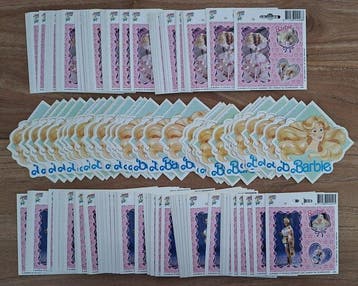 Mattel - Speelgoedfiguurtjes Barbie 150 stickers - 1990-2000