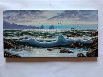 Bruno Di Giulio (1943) - Faraglioni di Capri, Antiek en Kunst