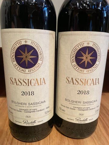 2018 Tenuta San Guido Sassicaia - Super Tuscans - 2, Verzamelen, Nieuw