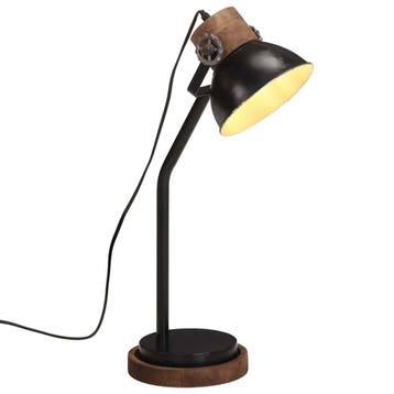 vidaXL Bureaulamp 25 W E27 18x18x60 cm zwart, Verzenden, Nieuw